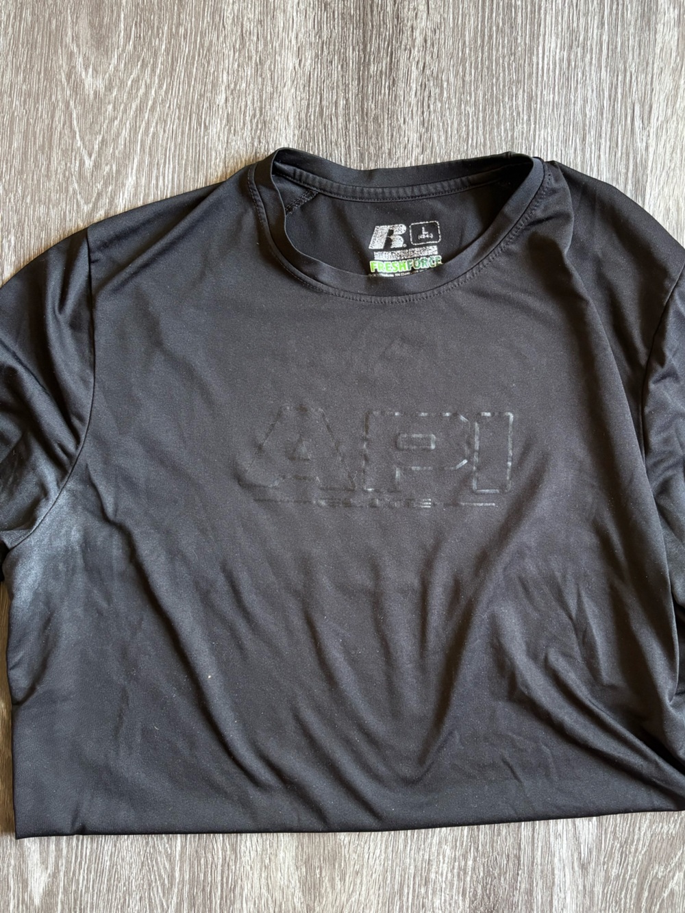 Russell Athletic Black Short-Sleeve Logo Tee